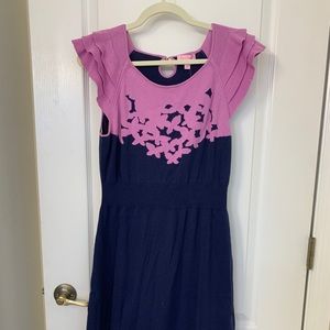 Lilly Pulitzer Pink and Navy Dress